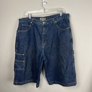Guess Jeans men’s Size 38 Short Blue Baggy Denim Jorts Carpenter
